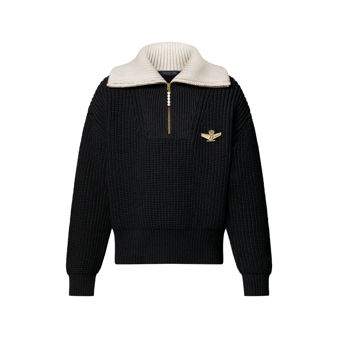 Chunky Wool-Blend Half-Zip Pullover - Ready-to-Wear | Louis